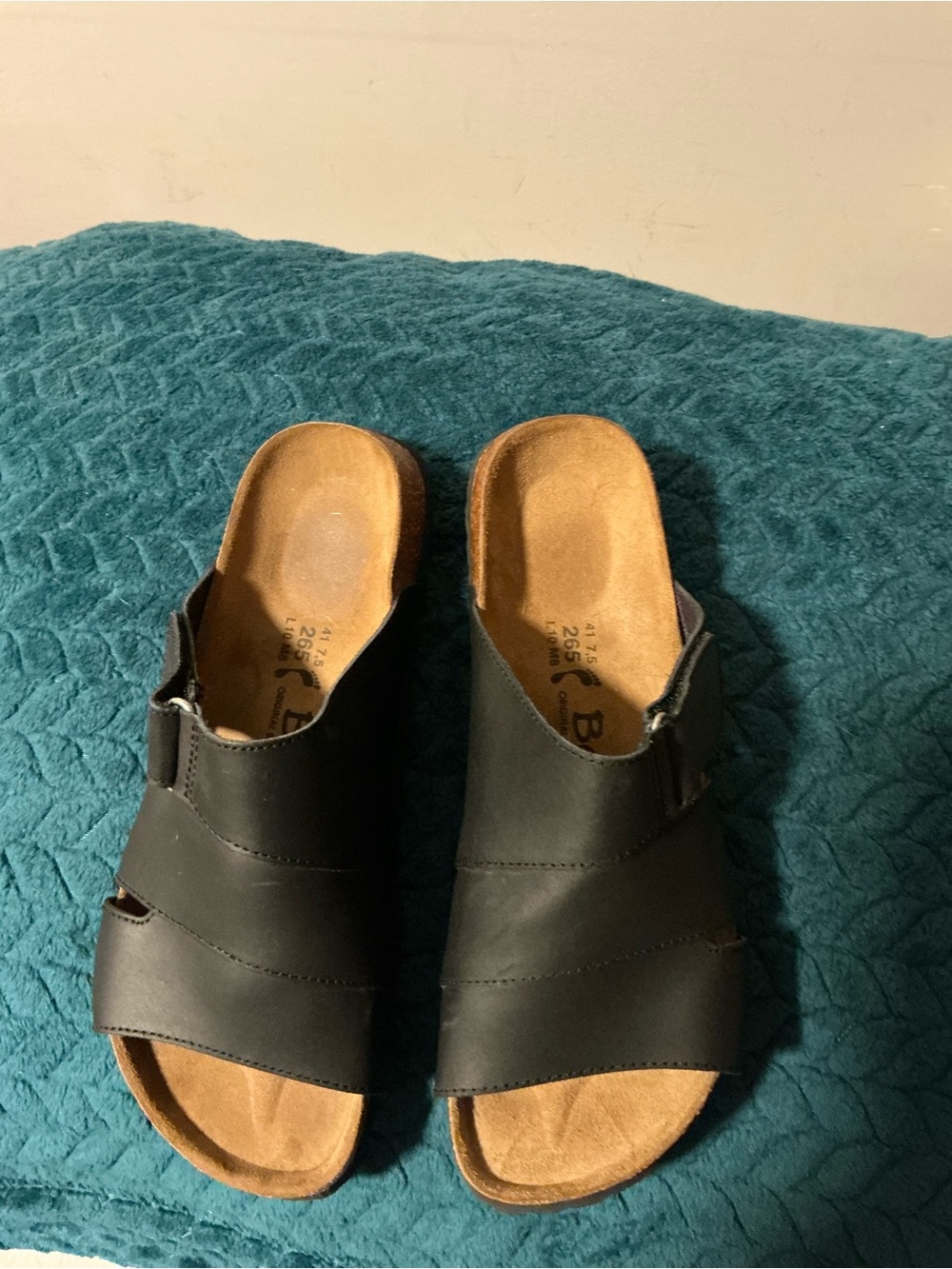 Women’s Black Slip-On Mules with Contoured Footbed